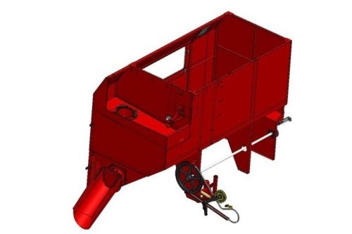 Dual-channel unloader system for wheat and beans